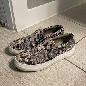 Steve Madden snakeskin sneakers